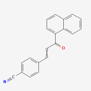 4-[3-(Naphthalen-1-yl)-3-oxoprop-1-en-1-yl]benzonitrile