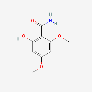 molecular formula C9H11NO4 B14515677 2-Hydroxy-4,6-dimethoxybenzamide CAS No. 62827-48-9