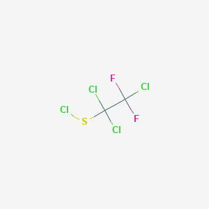 molecular formula C2Cl4F2S B14515697 1,1,2-Trichloro-1-(chlorosulfanyl)-2,2-difluoroethane CAS No. 63552-55-6