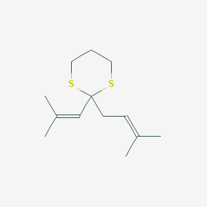 2-(3-Methylbut-2-en-1-yl)-2-(2-methylprop-1-en-1-yl)-1,3-dithiane