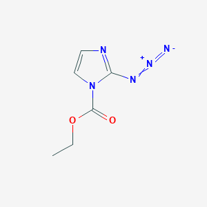 molecular formula C6H7N5O2 B14515746 Ethyl 2-azido-1H-imidazole-1-carboxylate CAS No. 62681-75-8