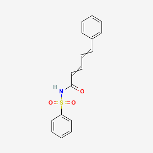 N-(Benzenesulfonyl)-5-phenylpenta-2,4-dienamide