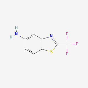 molecular formula C8H5F3N2S B1451587 2-(Trifluoromethyl)benzo[d]thiazol-5-amine CAS No. 58460-24-5