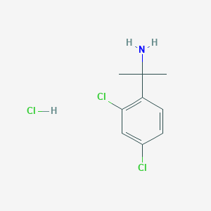 molecular formula C9H12Cl3N B1451592 2-(2,4-二氯苯基)丙烷-2-胺盐酸盐 CAS No. 1216497-60-7