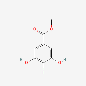 molecular formula C8H7IO4 B1451593 3,5-二羟基-4-碘苯甲酸甲酯 CAS No. 338454-02-7