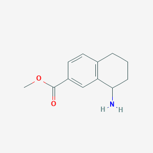 molecular formula C12H15NO2 B1451595 8-氨基-5,6,7,8-四氢萘-2-甲酸甲酯 CAS No. 501441-76-5