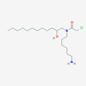 N-(6-Aminohexyl)-2-chloro-N-(2-hydroxydodecyl)acetamide