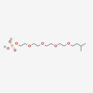 molecular formula C13H29O8P B14515999 3,6,9,12-Tetraoxahexadecan-1-ol, 15-methyl-, dihydrogen phosphate CAS No. 63217-09-4