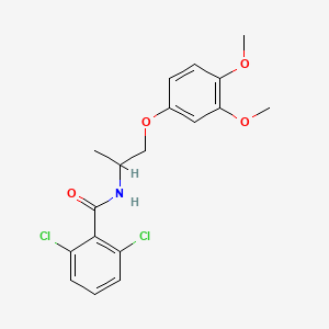 2,6-Dichloro-N-[1-(3,4-dimethoxyphenoxy)propan-2-yl]benzamide