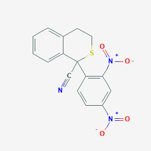 1-(2,4-Dinitrophenyl)-3,4-dihydro-1H-2-benzothiopyran-1-carbonitrile