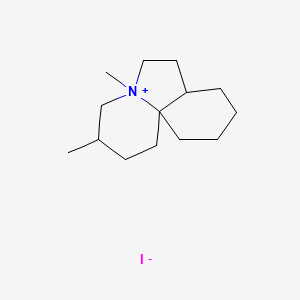 3,5-Dimethyldecahydro-6H-pyrido[2,1-i]indol-5-ium iodide