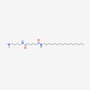 molecular formula C28H57N3O2 B14516067 N~1~-[4-(Dimethylamino)butyl]-N~6~-hexadecylhexanediamide CAS No. 63588-06-7