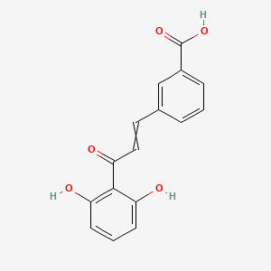 3-[3-(2,6-Dihydroxyphenyl)-3-oxoprop-1-en-1-yl]benzoic acid