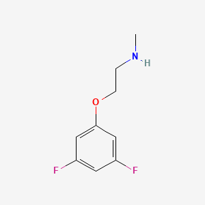molecular formula C9H11F2NO B1451611 2-(3,5-二氟苯氧基)-N-甲基乙胺 CAS No. 706809-58-7
