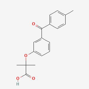 2-Methyl-2-[3-(4-methylbenzoyl)phenoxy]propanoic acid