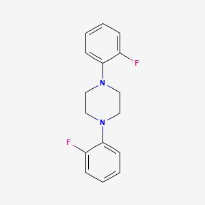 molecular formula C16H16F2N2 B14516151 1,4-Bis(2-fluorophenyl)piperazine CAS No. 63523-84-2