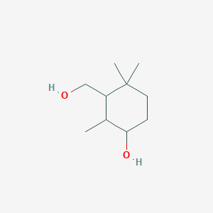 3-(Hydroxymethyl)-2,4,4-trimethylcyclohexan-1-ol