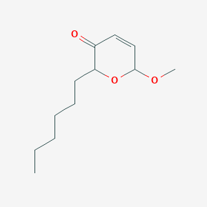 2-Hexyl-6-methoxy-2H-pyran-3(6H)-one