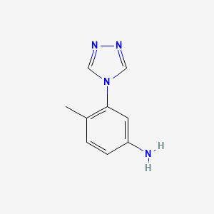 B1451624 4-Methyl-3-(4H-1,2,4-triazol-4-YL)aniline CAS No. 1017791-29-5