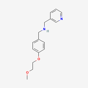 B1451625 N-[4-(2-Methoxyethoxy)benzyl](3-pyridinyl)-methanamine CAS No. 1040685-81-1