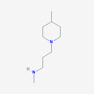 molecular formula C10H22N2 B1451626 N-甲基-3-(4-甲基-1-哌啶基)-1-丙胺 CAS No. 1040690-61-6