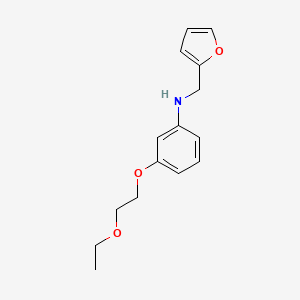 B1451628 3-(2-Ethoxyethoxy)-N-(2-furylmethyl)aniline CAS No. 1040691-80-2