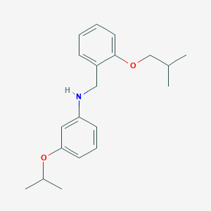 molecular formula C20H27NO2 B1451636 N-(2-异丁氧基苄基)-3-异丙氧基苯胺 CAS No. 1040684-47-6