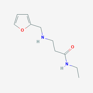molecular formula C10H16N2O2 B1451637 N-乙基-3-[(2-呋喃甲基)氨基]丙酰胺 CAS No. 1040691-71-1