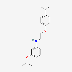 B1451641 3-Isopropoxy-N-[2-(4-isopropylphenoxy)ethyl]-aniline CAS No. 1040684-02-3
