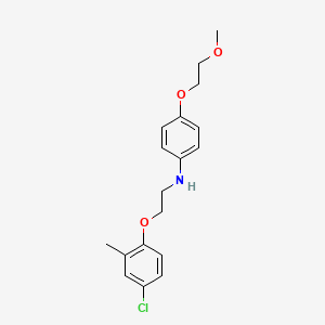 B1451642 N-[2-(4-Chloro-2-methylphenoxy)ethyl]-4-(2-methoxyethoxy)aniline CAS No. 1040693-08-0