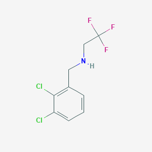 molecular formula C9H8Cl2F3N B1451647 N-[(2,3-二氯苯基)甲基]-2,2,2-三氟乙胺 CAS No. 921630-40-2
