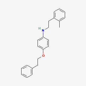 B1451648 N-(2-Methylphenethyl)-4-(phenethyloxy)aniline CAS No. 1040694-38-9