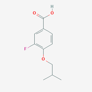 molecular formula C11H13FO3 B1451650 3-氟-4-异丁氧基苯甲酸 CAS No. 1021144-45-5