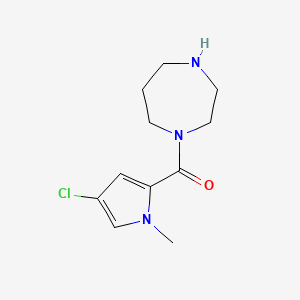 molecular formula C11H16ClN3O B1451651 1-(4-氯-1-甲基-1H-吡咯-2-羰基)-1,4-二氮杂环戊烷 CAS No. 1038285-66-3