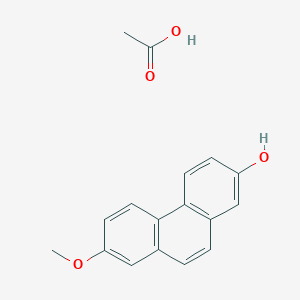 Acetic acid;7-methoxyphenanthren-2-ol