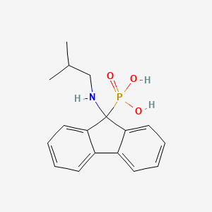 {9-[(2-Methylpropyl)amino]-9H-fluoren-9-YL}phosphonic acid