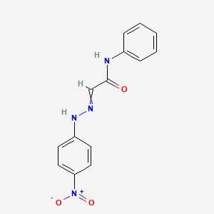 2-[2-(4-Nitrophenyl)hydrazinylidene]-N-phenylacetamide