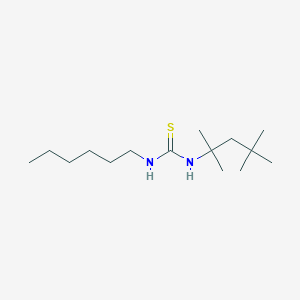 N-Hexyl-N'-(2,4,4-trimethylpentan-2-yl)thiourea