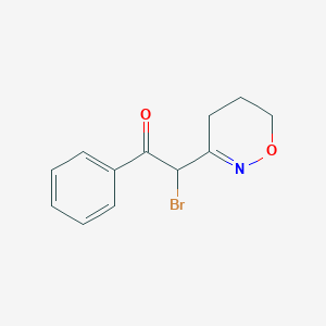 2-Bromo-2-(5,6-dihydro-4H-1,2-oxazin-3-yl)-1-phenylethan-1-one