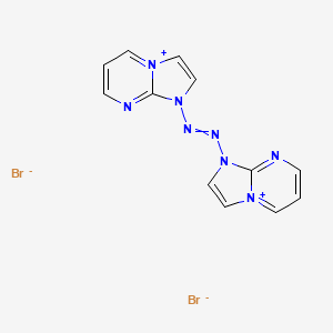 1,1'-Diazenediyldi(1H-imidazo[1,2-a]pyrimidin-4-ium) dibromide