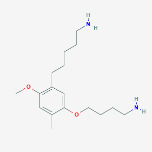 5-[5-(4-Aminobutoxy)-2-methoxy-4-methylphenyl]pentan-1-amine