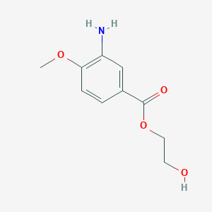 molecular formula C10H13NO4 B14516676 2-Hydroxyethyl 3-amino-4-methoxybenzoate CAS No. 63147-74-0