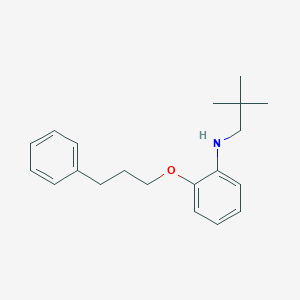 molecular formula C20H27NO B1451671 N-新戊基-2-(3-苯基丙氧基)苯胺 CAS No. 1040687-94-2