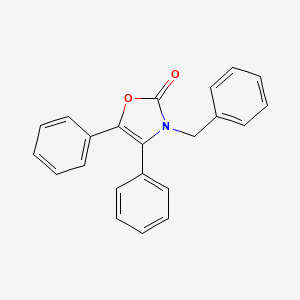 molecular formula C22H17NO2 B14516714 3-Benzyl-4,5-diphenyl-1,3-oxazol-2(3H)-one CAS No. 62762-73-6