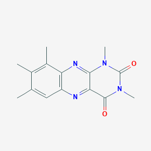 molecular formula C15H16N4O2 B14516719 1,3,7,8,9-Pentamethylbenzo[g]pteridine-2,4(1H,3H)-dione CAS No. 62738-54-9