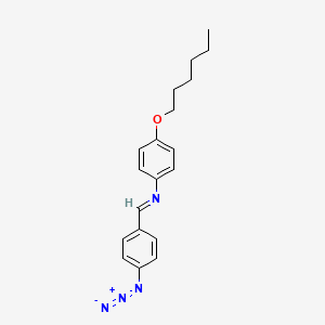 (E)-1-(4-Azidophenyl)-N-[4-(hexyloxy)phenyl]methanimine