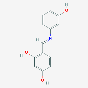 3-Hydroxy-4-[(3-hydroxyanilino)methylidene]cyclohexa-2,5-dien-1-one