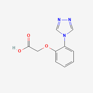 B1451676 [2-(4H-1,2,4-triazol-4-yl)phenoxy]acetic acid CAS No. 1092250-54-8