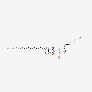 6-(5-Dodecyl-1,3-benzoxazol-2(3H)-ylidene)-4-octylcyclohexa-2,4-dien-1-one