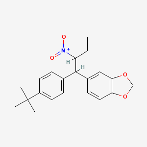 5-[1-(4-tert-Butylphenyl)-2-nitrobutyl]-2H-1,3-benzodioxole